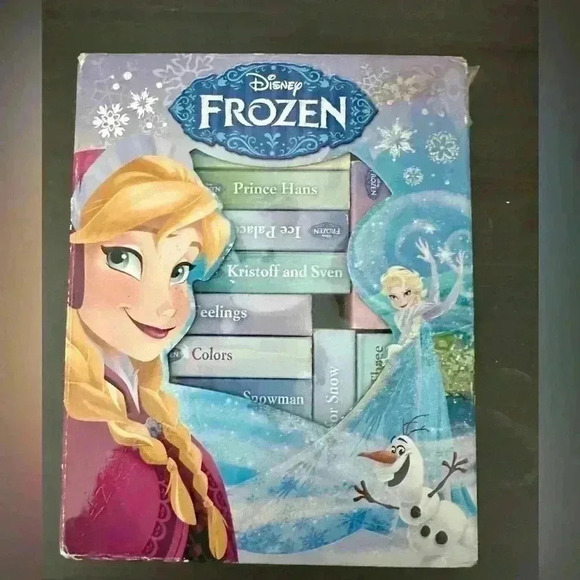 Disney Frozen 12 Board Books Anna Elsa Kristoff Olaf Snowman - Picture 1 of 3